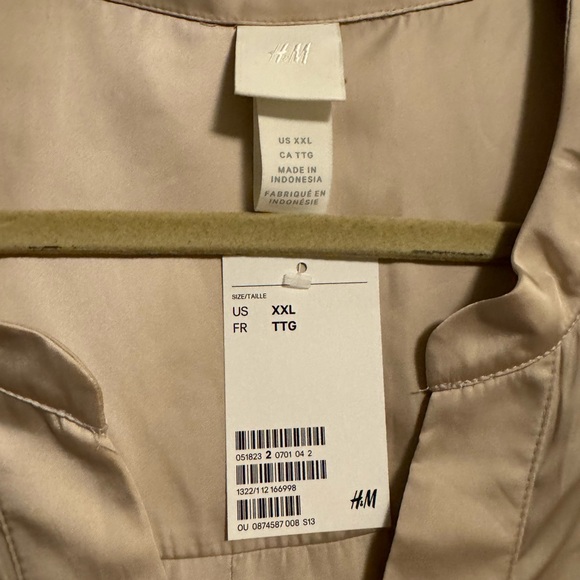 2 FOR $15 NWT H&M Silky Shirt Dress - Picture 3 of 5